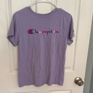 Champion Lavender Tee with Logo
